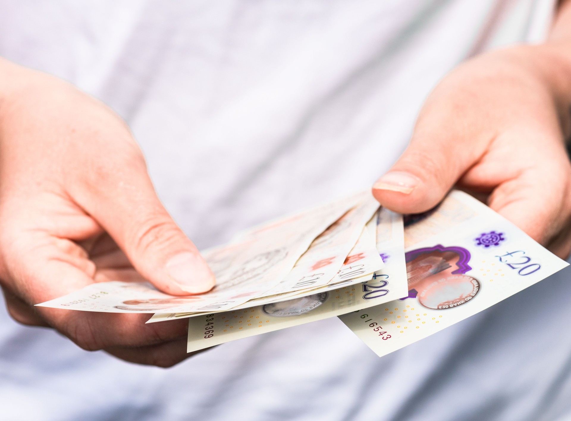 Paying in cash
