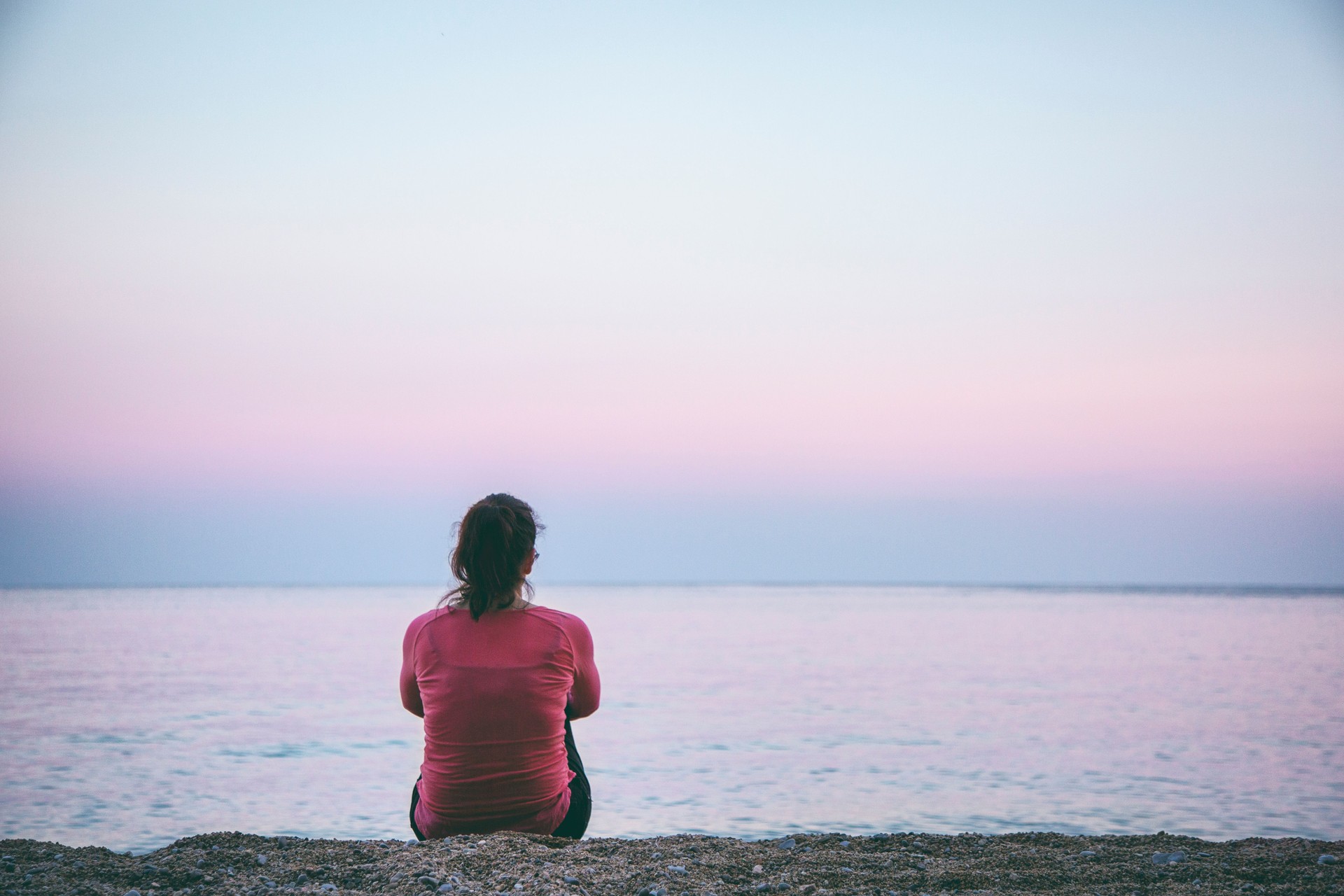 Woman relaxing on the beach